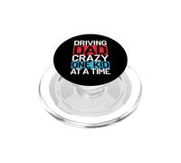 Driving Dad Crazy One Kid at a Time Dad PopSockets PopGrip for MagSafe