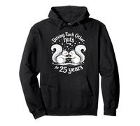 Driving Each Other Nuts 25 Years Squirrel Cute Anniversary Pullover Hoodie