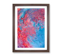 Driving Into The Elements Abstract Framed Print | A2 Walnut Framed Wall Art | Ready to Hang | Abstract Fantasy Picture | Living Room Bedroom Lounge Office