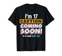 Driving Lessons Learner Driver 17th Birthday Im 17 Today T-Shirt, Men, Black, Large