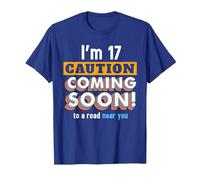 Driving Lessons Learner Driver 17th Birthday Im 17 Today T-Shirt, Men, Royal Blue, X-Large
