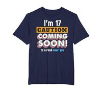 Driving Lessons Learner Driver 17th Birthday Im 17 Today T-Shirt, Men's Big and Tall, Navy Blue, 6X Tall