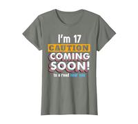 Driving Lessons Learner Driver 17th Birthday Im 17 Today T-Shirt, Women, Olive Heather, Medium