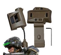 Driving Mount Torch, Red/Green/White IR LED Work Light, Warning Light for Protective Helmets, ARC Rail Mount, IR Warning Light for Survival in Nature