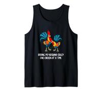 Driving My Husband Crazy One Chicken at a Time Funny Chicken Tank Top