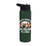 Driving My Husband Crazy One Chicken At A Time Stainless Steel Insulated Water Bottle