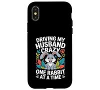 Driving My Husband Crazy One Rabbit At A Time Funny Case for iPhone X/XS