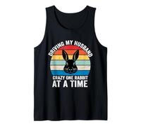 Driving My Husband Crazy One Rabbit At A Time Funny Wife Mom Tank Top