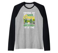 Driving My Wife Crazy One Plant at A Time Funny Gardening Raglan Baseball Tee
