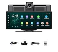 Driving Recorder 10.26''Dashboard Android Dash Cam Bluetooth U Disk ADAS GPS Navigation 24H Parking Car DVR Video Recorder Car Camera(M20Pro No Rear Cam,With 64G TF Card)