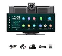 Driving Recorder 10.26''Dashboard Android Dash Cam Bluetooth U Disk ADAS GPS Navigation 24H Parking Car DVR Video Recorder Dashcam for Cars(M50Pro 10M RearCam,With 64G TF Card)
