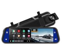 Driving Recorder 10" Dash Cam 4K 3840 * 2160P Car Dvr Carplay Android Auto GPS 5G WIFI RearView Mirror Dashcam Car Camera(4K-6M 1080P-BL-GPS)