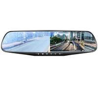Driving Recorder 4.35Inch Driving Recorder Car DVR Rearview Mirror Dual Lens 1080P IPS Front And Rear Camera Car Camera(With rear camera,None)