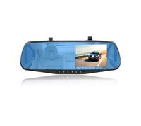 Driving Recorder Dash Cam 4.3 Inches Car DVR Rearview Mirror Driving Recorder Front And Rear Camera Video Car Camera(No Rear Camera,32G)