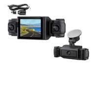 Driving Recorder Dash Cam W/IR Night Vision Loop Recording 3" IPS Screen 360° Rotatable 1080P 4 Camera Front/Rear/Left/Right Car Camera(64G set)