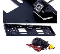 Driving Recorder Pakring Car Rear View Camera EU European License Plate Frame Waterproof Night Vision With Car Camera(8LED Set)
