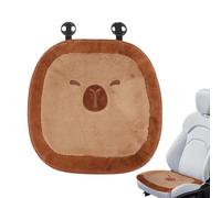 Driving Seat Cushion | Capybara Plush Car Seat Cushion Pad | Chair Mat for Truck Van Commute SUV Home Relaxation Time Long Distance Driving