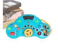 Driving Simulator Toy - Steering Wheel Toys, Cartoon Multifunctional Learning Game Light Sound, Car Steering Wheel Toy | For Shopping Grocery Playground Ride Party Preschool Home Park Outdoor Indoor