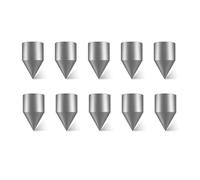 Driving Spikes For Installing Copper Ground Rods, Strengthen Steel Pointed End, Drilling Tip for 1/2’’, 5/8’’, 3/4’’ Copper Grounding Rod (10pcs spike for 5/8’’ rod)