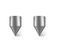 Driving Spikes For Installing Copper Ground Rods, Strengthen Steel Pointed End, Drilling Tip for 1/2’’, 5/8’’, 3/4’’ Copper Grounding Rod (2pcs spike for3/4’’ rod)