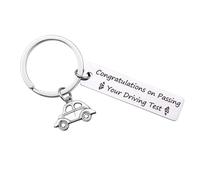 Driving Test Passed Gift for New Drivers - Congratulations Keyring for Women, Men, Granddaughter, Grandson, Son, Daughter