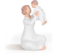 DrivShade Grandma Gifts - Grandmother Figurine, First Time Grandma Gift, Birthday, Mother’s Day, Hand-Painted Resin Sculpture Keepsake (Cream)