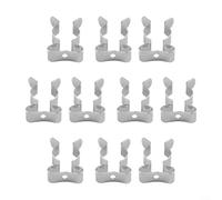 Drivstraw 10 Pcs Tool Holder Garage Shed Storage Grip Tidies Wall Mounted,Tool Clips Storage,ToolSpring TerryClips 6-50mm,Wall Mounted Tool Spring Terry Clips(19mm)