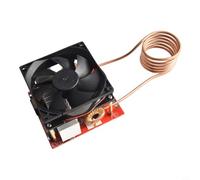 Drivstraw 1000W ZVS Induction Heating Plate Kit for DIY Metal Melting, Annealing & Quenching - DC 24-36V, 20A, Copper-Clad PCB with Fan Cooling, Spiral Copper Coil