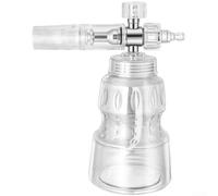 Drivstraw 1L Foam for Pressure Washers - Stainless Steel Foam Pot with Adjustable 2-Stage Nozzle, 1/4" Quick Connect Fitting, Thick Foam Generation for Cars,