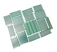 Drivstraw 20-Piece Double-Sided PCB Prototyping Board Set: 2x8cm, 3x7cm, 4x6cm, 5x7cm Stripboard Veroboard for Electronics Hobbyists and Engineers