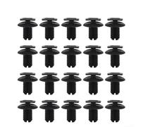 Drivstraw 20x Plastic Push Fit Rivets 8mm for Mercedes Sprinter and Vito Wheel Arch Lining Trim Clips, Rear Door Panel Fasteners, Black Exterior Moulding