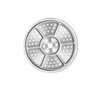 Drivstraw 304 Stainless Steel Steamer Tray, Round Steaming Plate Rack Insert for Pressure Cooker, Stockpot, Pan, Kitchen Cooking Utensil for Vegetables, Bread, Seafood, For(21.7cm)