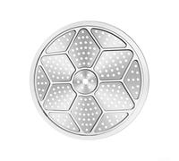 Drivstraw 304 Stainless Steel Steamer Tray, Round Steaming Plate Rack Insert for Pressure Cooker, Stockpot, Pan, Kitchen Cooking Utensil for Vegetables, Bread, Seafood, For(33cm)