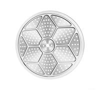 Drivstraw 304 Stainless Steel Steamer Tray, Round Steaming Plate Rack Insert for Pressure Cooker, Stockpot, Pan, Kitchen Cooking Utensil for Vegetables, Bread, Seafood, For(39cm)