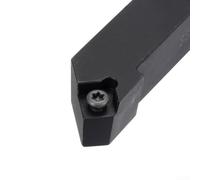 Drivstraw 45 Degree Lathe Indexable Turning Tool Holder SSSCR1616H09 for CNC, 42Cr Steel Black Oxide Shank 16mm x 100mm, Compatible with SCMT09/12 Inserts