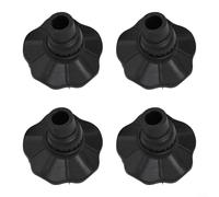 Drivstraw 4pcs Camping Chair Leg, Non-Slip Plastic Foot Pads with Adjustable Angle, Anti-Sink Protectors for Outdoor Hiking Furniture, 3 Inner Diameters 13mm/15mm/16mm(15mm)