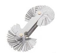 Drivstraw 58-Piece Metric and For Imperial Thread Pitch Gauge Set with 55° British Whitworth & 60° ISO Standard for Machinist Tool Angle Verification on Lathes