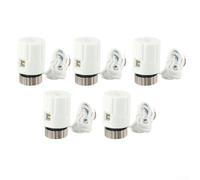Drivstraw 5PCS Actuator For Underfloor Heating | 230V Water Under Floor Heating Actuator Adaptor | Normally Closed For Most Manifolds | M30X1.5mm Thread (Normally Closed)