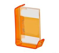 Drivstraw 6-Inch L-Shaped Acrylic Picture Frame, Transparent Modern Home Decor Display for Photos, DIY Craft Projects and Thoughtful - Pink/Black/Grey/Orange(Orange)