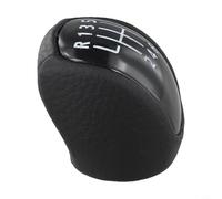 Drivstraw 6-Speed Gear Shift Knob for Mk3 2007-2014 Compatible with LHD RHD Models ABS and Leather Construction Black Shifter Knob