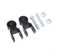 Drivstraw Aluminium Alloy Rear Shock Absorber Riser Extender for Motorcycles - 77mm Height Extension, For CNC Machined, Black Anodized, Fit