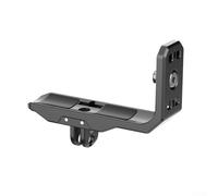 Drivstraw Aluminum Alloy Horizontal Mounting Bracket for Insta360 X4 and For X5 - Compact 8.5 x 8.5 x 3 cm Cross Racket Camera Support with 1/4" Thread & Side Accessory