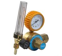 Drivstraw Argon Pressure Regulator YQAr-731L with Integrated Pressure Gauge and Flow Meter - Single-Stage, Zinc Alloy Construction, 15 MPa Inlet Range, 0.25 MPa Rated