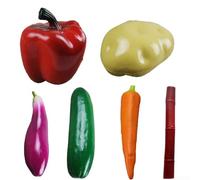 Drivstraw Artificial Pepper Toy Set - Realistic Plastic Simulation Vegetables for Pretend Play, Cutting & Cooking Activities, Home Decoration Fruit Basket(Carrots)