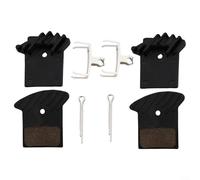 Drivstraw Bike Brake Pads 2 Pairs Disc Brake Pads for Bicycle for Mountain For Bike Hydraulic Calipers,Quiet Stopping Power Dry Wet, Mountain For Bike Caliper Parts