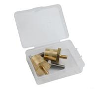 Drivstraw Brass Battery Pole Adapter for Cars, Boats, Caravans - M6/M8 Threaded Positive & Negative Terminal Connector with Alloy Construction and Gold Finish(M6)