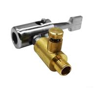 Drivstraw Brass Tire Inflator Valve Clip Connector for Fast Wheel Inflation on Trucks, Buses, and Dual-Wheel Vehicles Without Removing Outer Tire