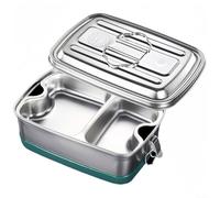 Drivstraw Double Layer Stainless Steel Lunch Box With Leak Proof Design And Adjustable Compartments For Organized Food Storage(2 Compartment)
