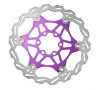 Drivstraw Floating Disc Brake For 160mm for Mountain For Bike with Stainless Steel Construction and 6-Hole Installation Compatible with Standard Brake Pads for Off-Road(purple 160)