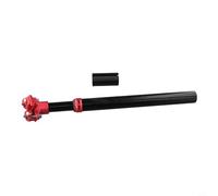 Drivstraw For Suspension Seatpost with Hydraulic Shock Absorber and 50mm Travel, Aluminum Alloy Construction in Black Red, Compatible with(30.4 * 350)